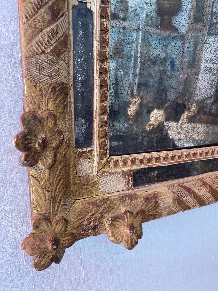 Parecloses Mirror - Golden Wood - Regency Period - France - XVII Ith-photo-4