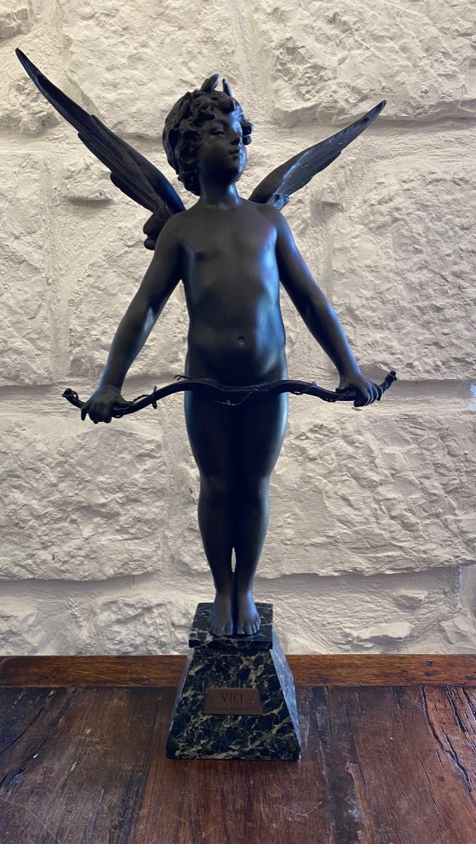 Sculpture  - Cupidon - A. Moreau - France - Fin XIX ème 