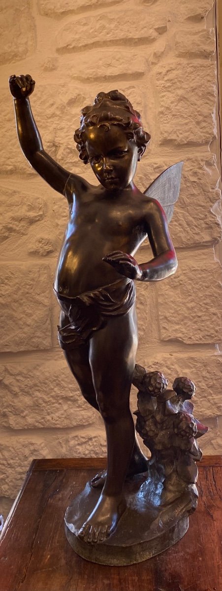 Importante Sculpture - Fée - R. Aurili - Italie - XIX ème -photo-3
