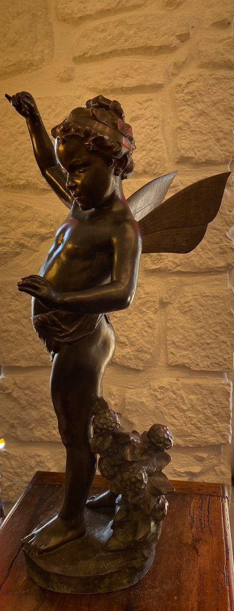 Importante Sculpture - Fée - R. Aurili - Italie - XIX ème -photo-4