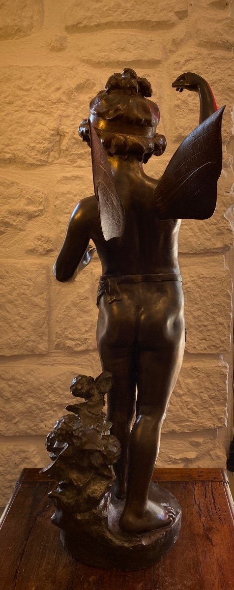 Importante Sculpture - Fée - R. Aurili - Italie - XIX ème -photo-1
