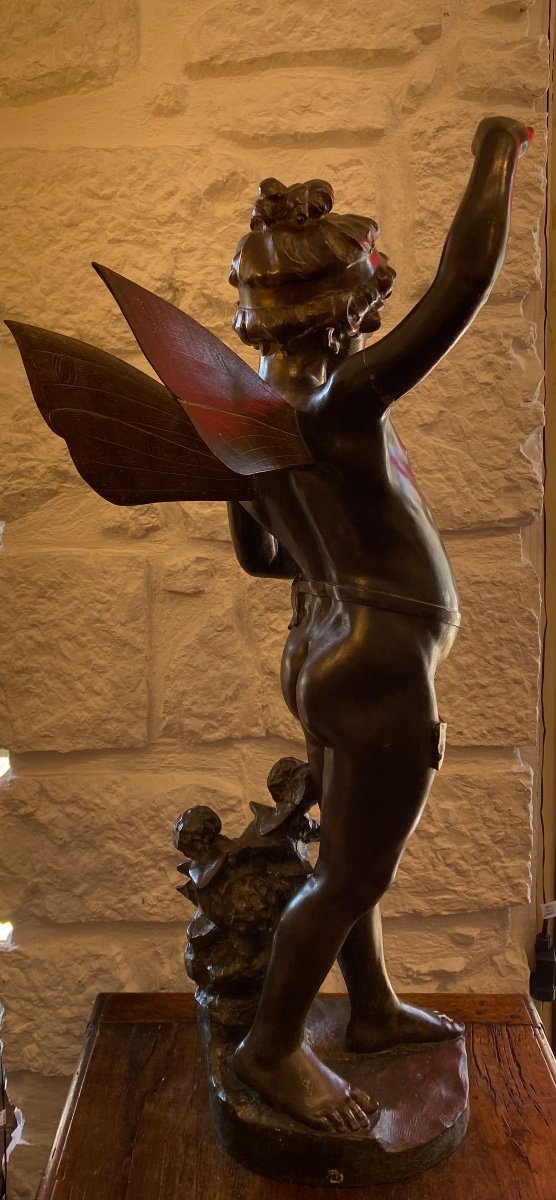 Importante Sculpture - Fée - R. Aurili - Italie - XIX ème -photo-2