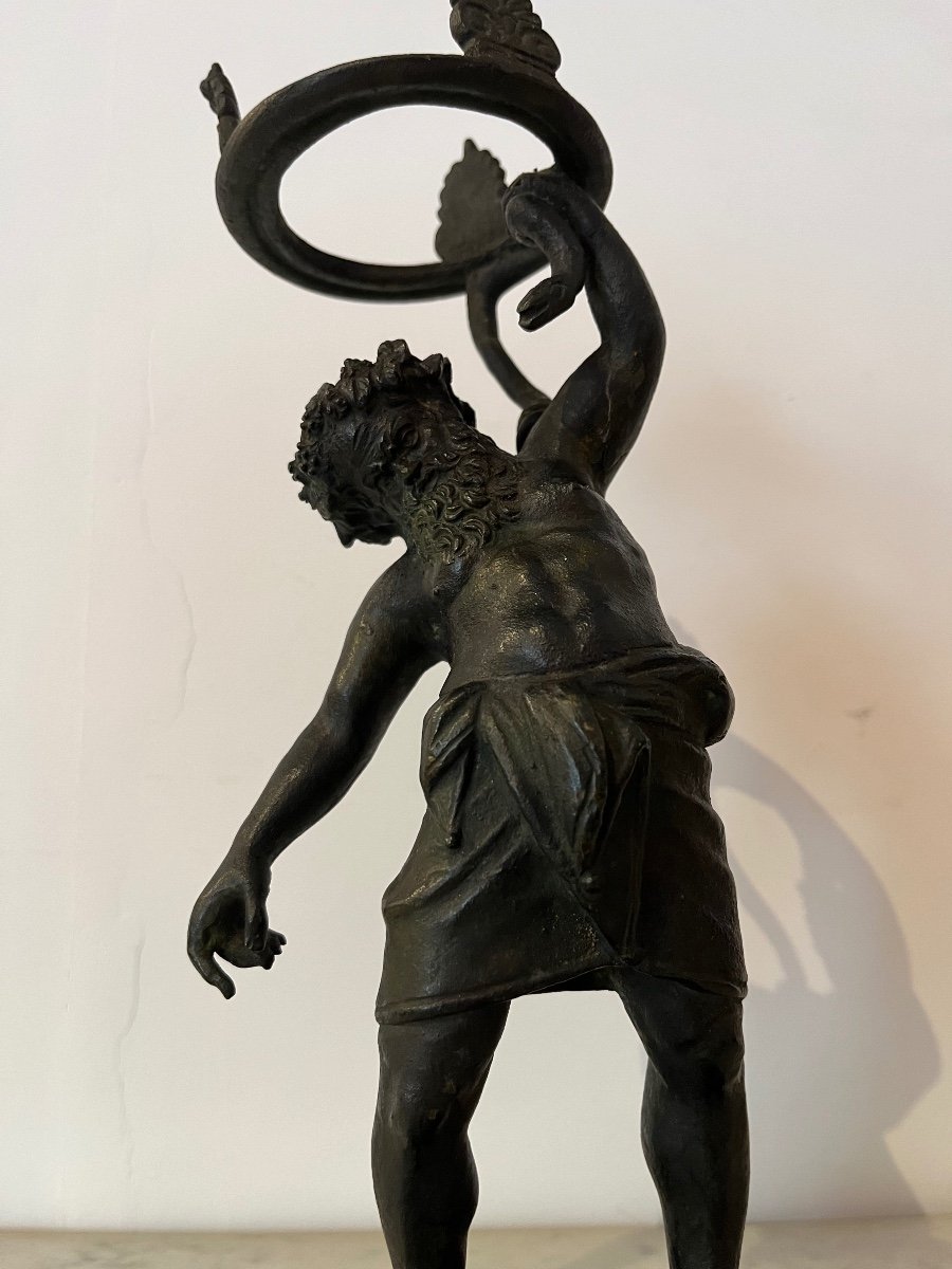 Bronze Sculpture - Grand Tour - Silenus - Italy - 19th Century -photo-1