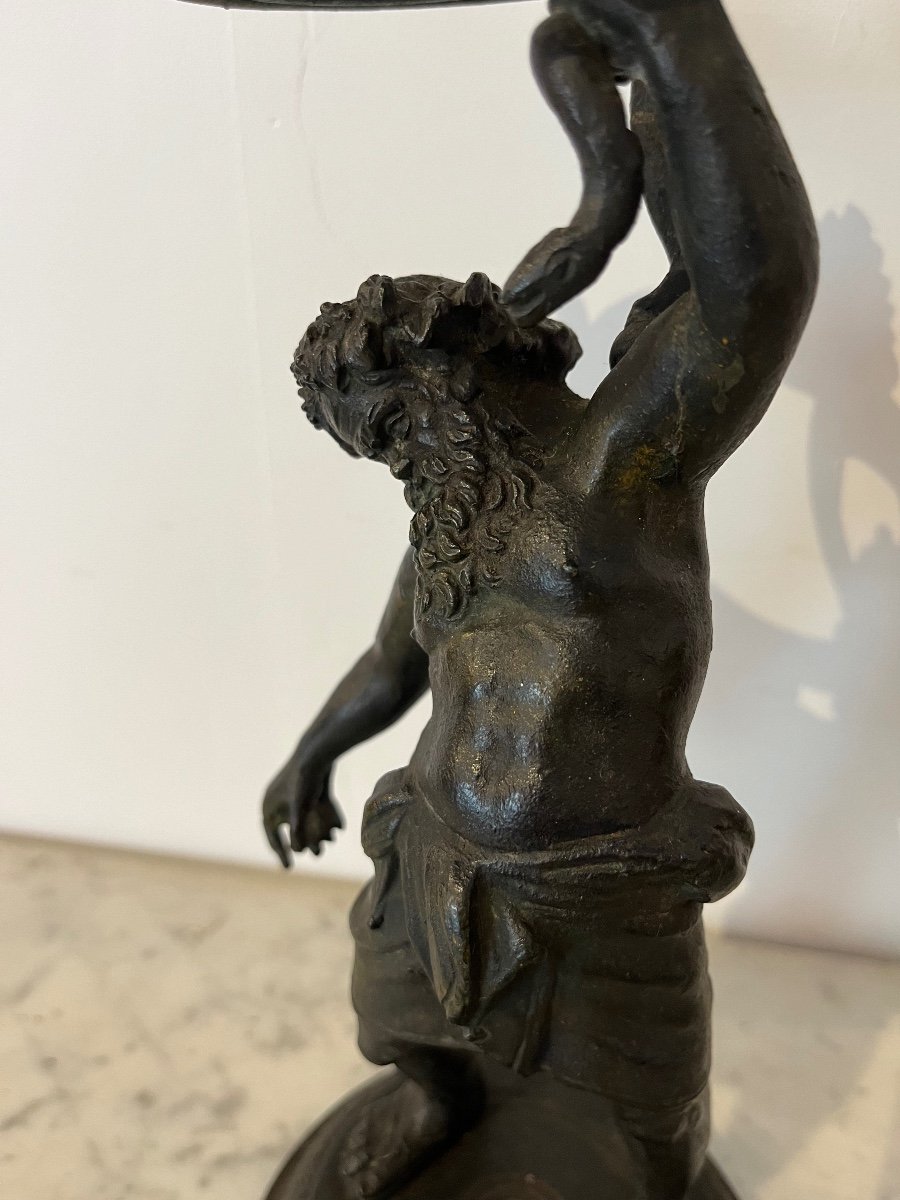 Bronze Sculpture - Grand Tour - Silenus - Italy - 19th Century -photo-7