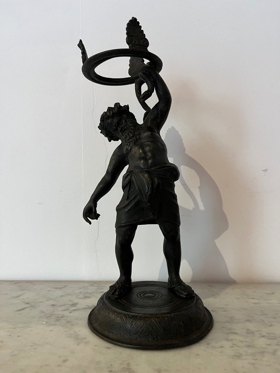 Bronze Sculpture - Grand Tour - Silenus - Italy - 19th Century 