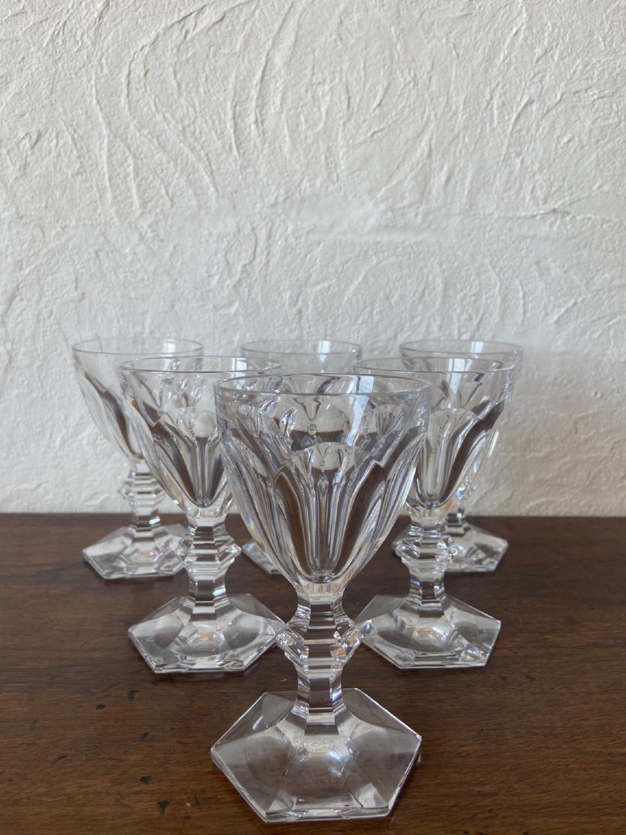 Set Of 6 Glasses - Baccarat - France - 20th Century -photo-3