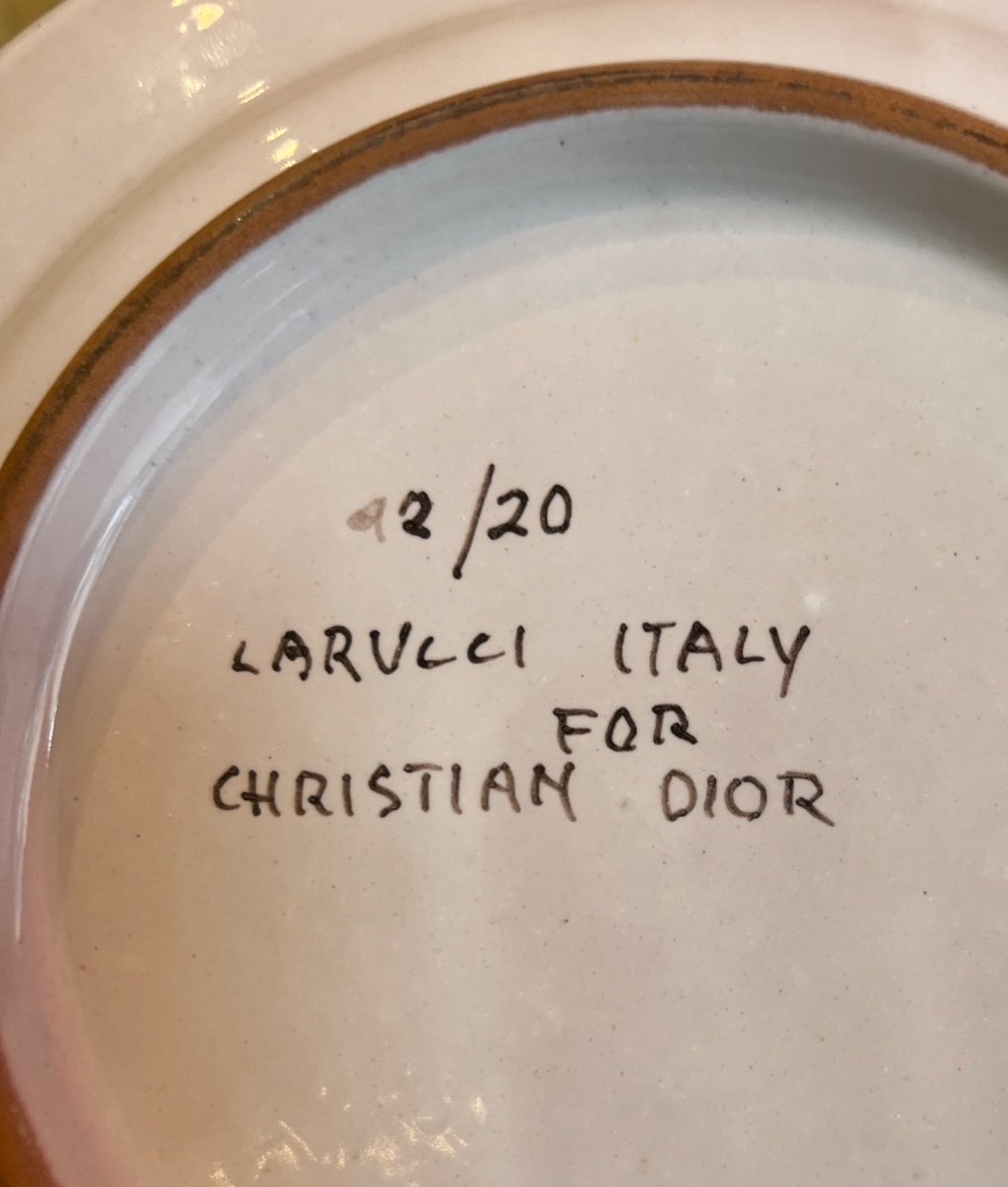 Dinner Service (34pcs) - Earthenware - Dior X Larucci -france - 20th Century -photo-6