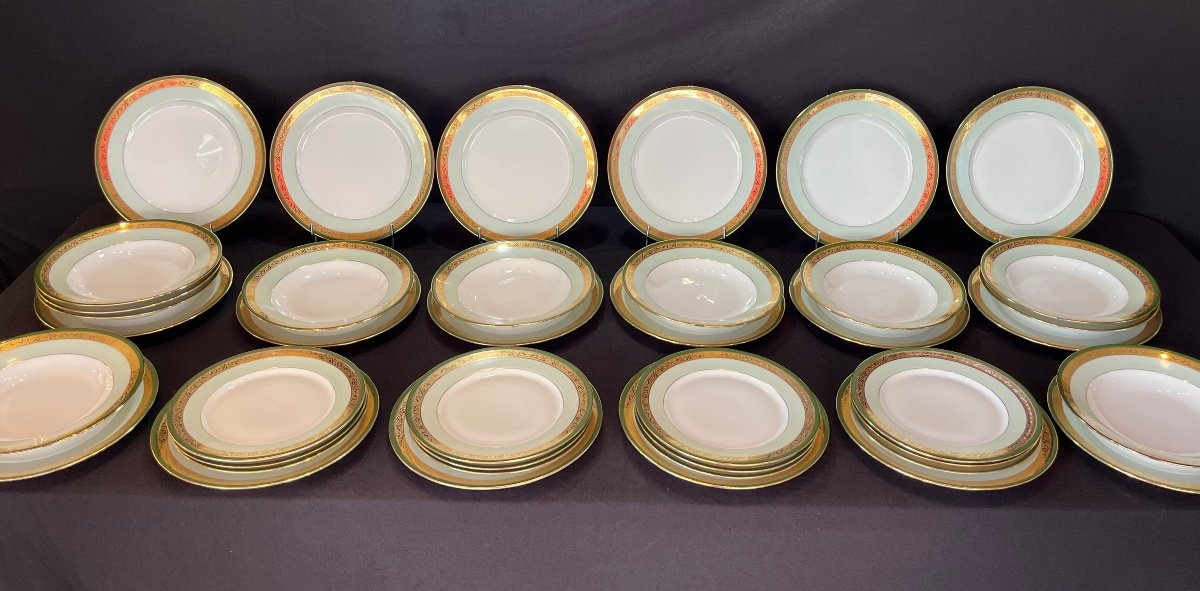 Service De Table (66 pcs)  - Porcelaine - Haviland/ Ch.field - France - XX ème -photo-3