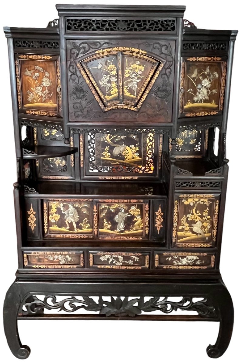 Meuble/cabinet - Shibayama - Epoque Meiji - Japon - XIX ème 