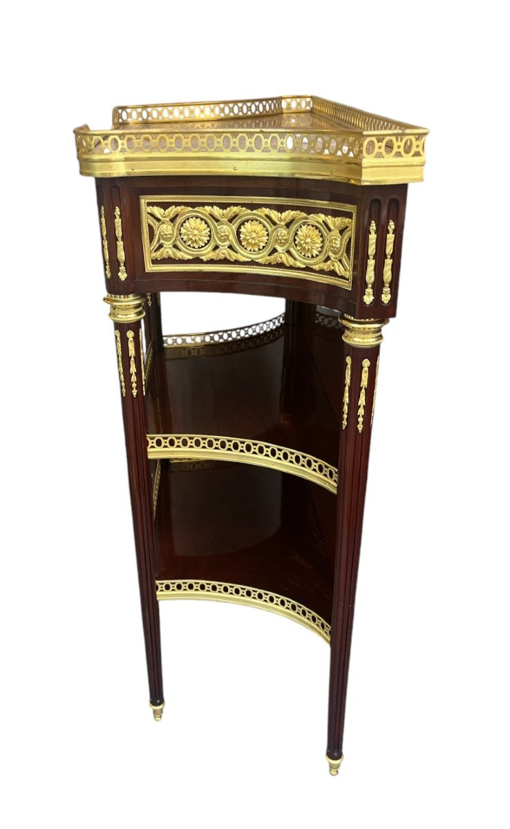 Console - Mahogany And Gilt Bronze - P. Sormani (atb) - France - 19th Century -photo-3