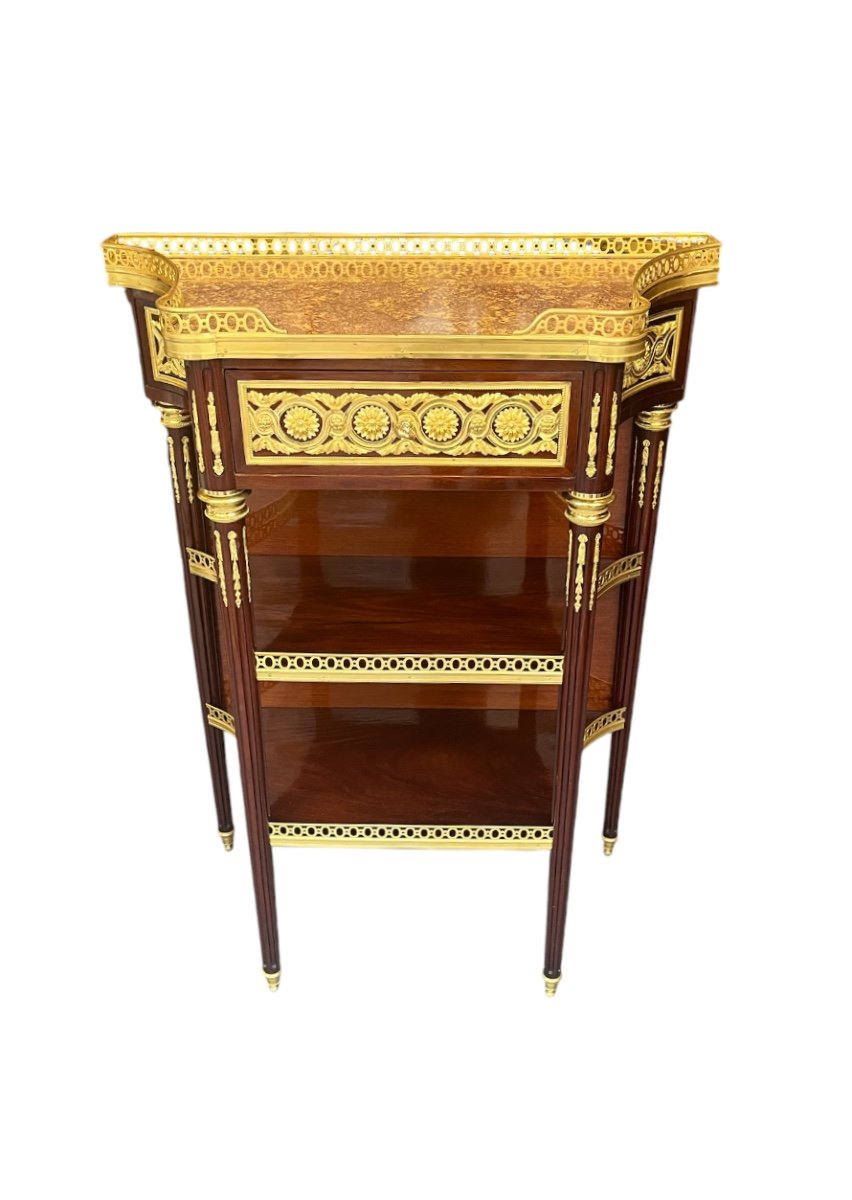 Console - Mahogany And Gilt Bronze - P. Sormani (atb) - France - 19th Century -photo-4