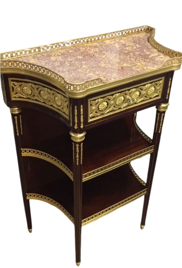 Console - Mahogany And Gilt Bronze - P. Sormani (atb) - France - 19th Century -photo-2