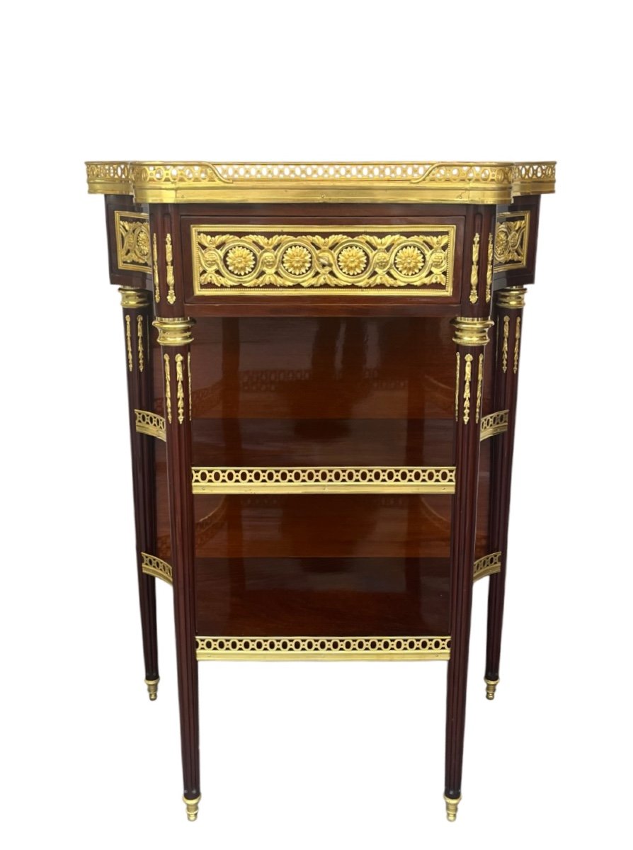 Console - Mahogany And Gilt Bronze - P. Sormani (atb) - France - 19th Century 