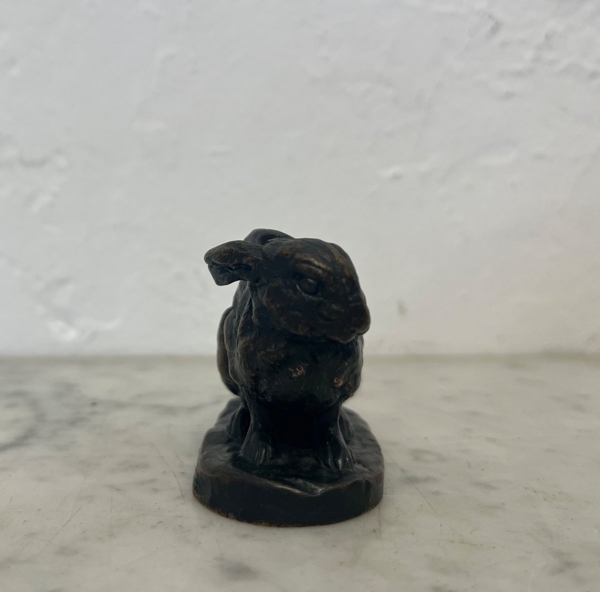 Sculpture - Bronze - Hare - Barye/barbedienne - 19th Century-photo-3