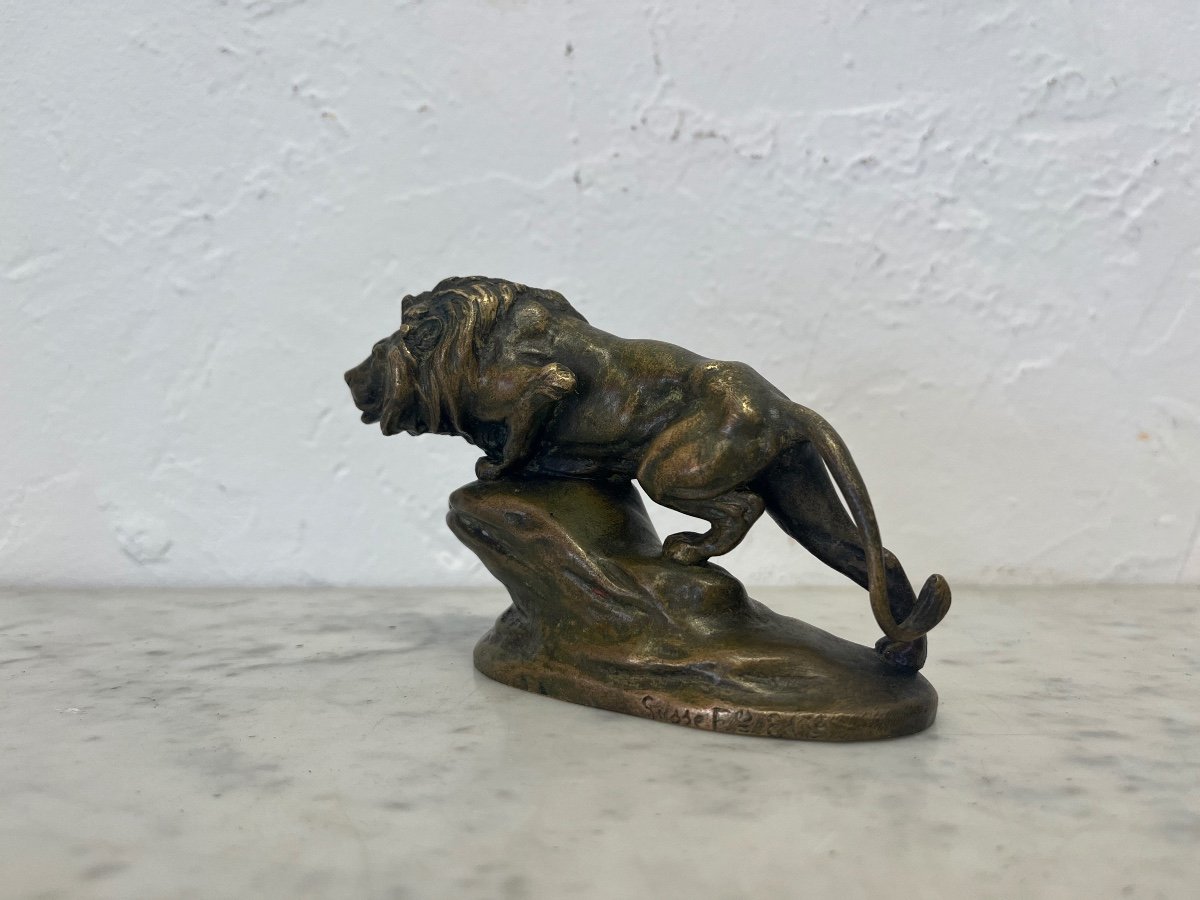 Sculpture - Bronze - Lion - Masson/susse Frs - France - 19th Century -photo-2