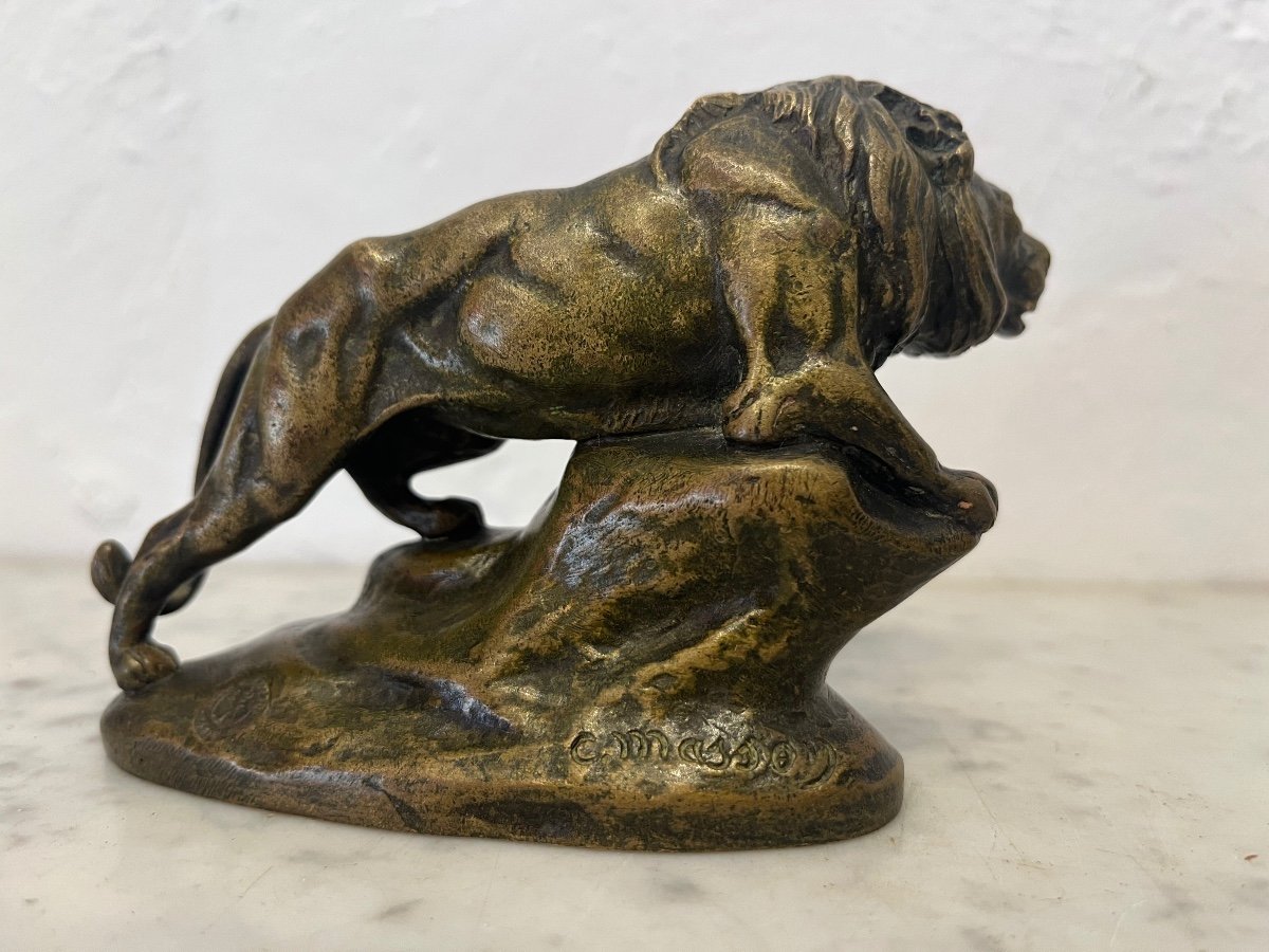 Sculpture - Bronze - Lion - Masson/susse Frs - France - XIX ème -photo-5