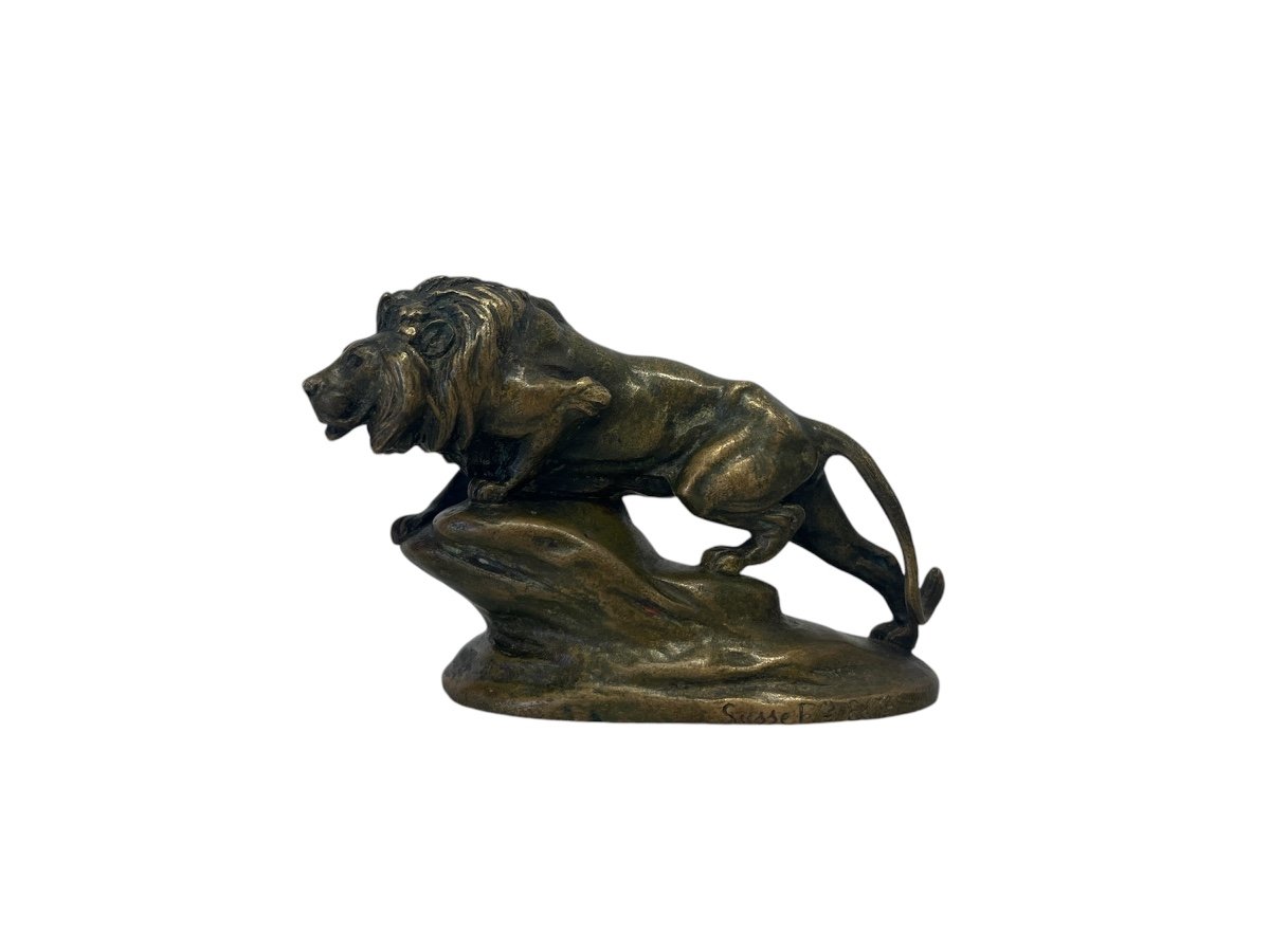 Sculpture - Bronze - Lion - Masson/susse Frs - France - 19th Century 