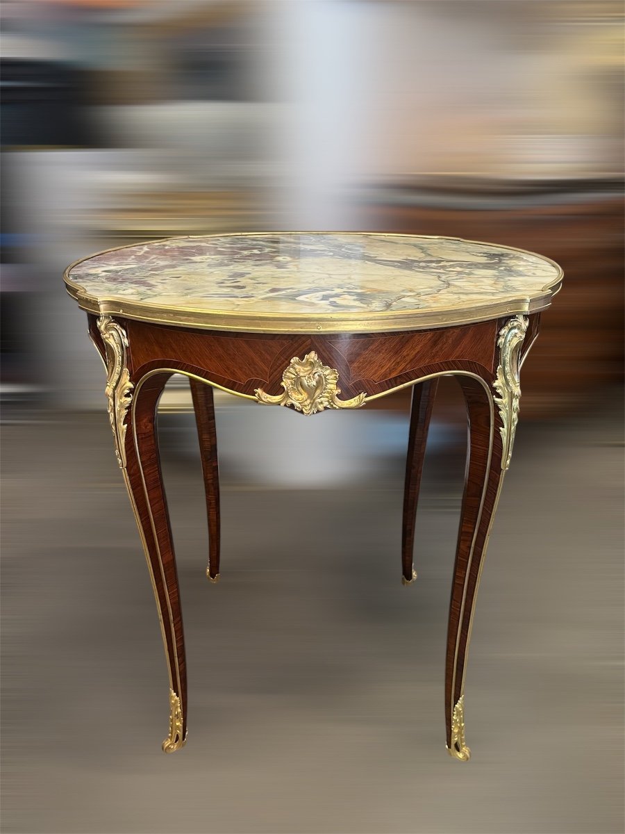 Table De Milieu - F. Linke (dlg) - Louis XV - France - XIX ème -photo-2