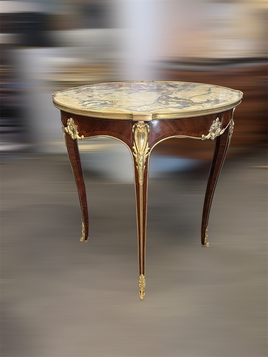 Table De Milieu - F. Linke (dlg) - Louis XV - France - XIX ème -photo-3