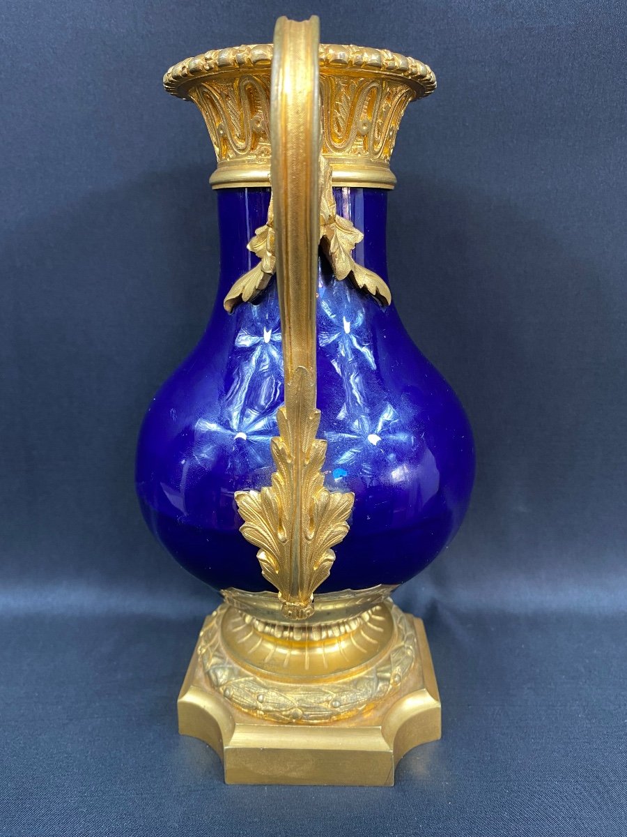 Vase - Porcelain/gilt Bronze - Sèvres - France - 19th Century -photo-3