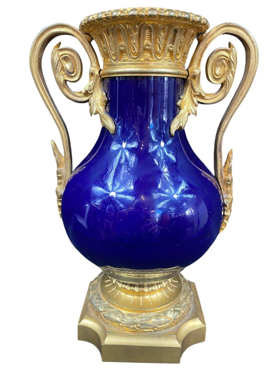 Vase - Porcelain/gilt Bronze - Sèvres - France - 19th Century 