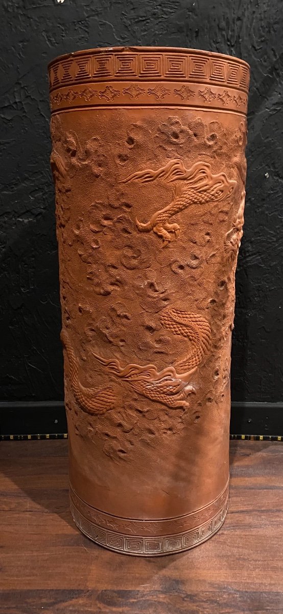 Yixing Vase - Stoneware - China - XIXth-photo-2