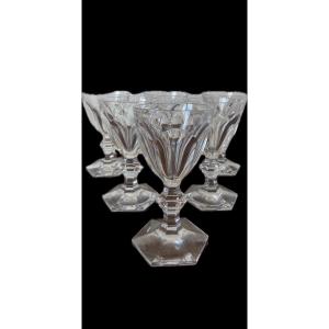 Set Of 6 Glasses - Baccarat - France - 20th Century 