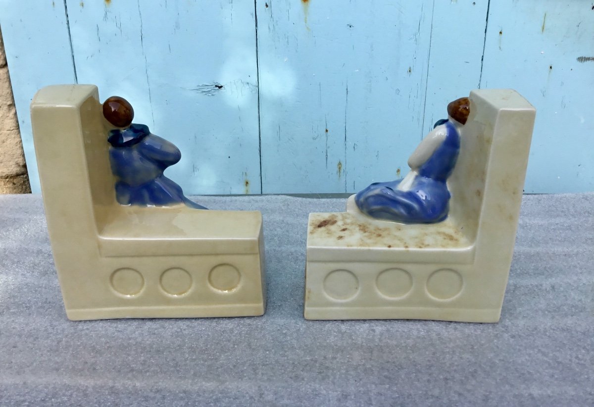 Pair Of Art Deco Bookends-photo-1