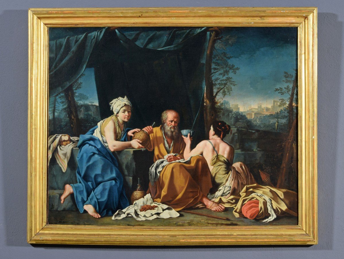 Giuseppe Gambarini, Lot Et Ses Filles, XVIIIe Siècle