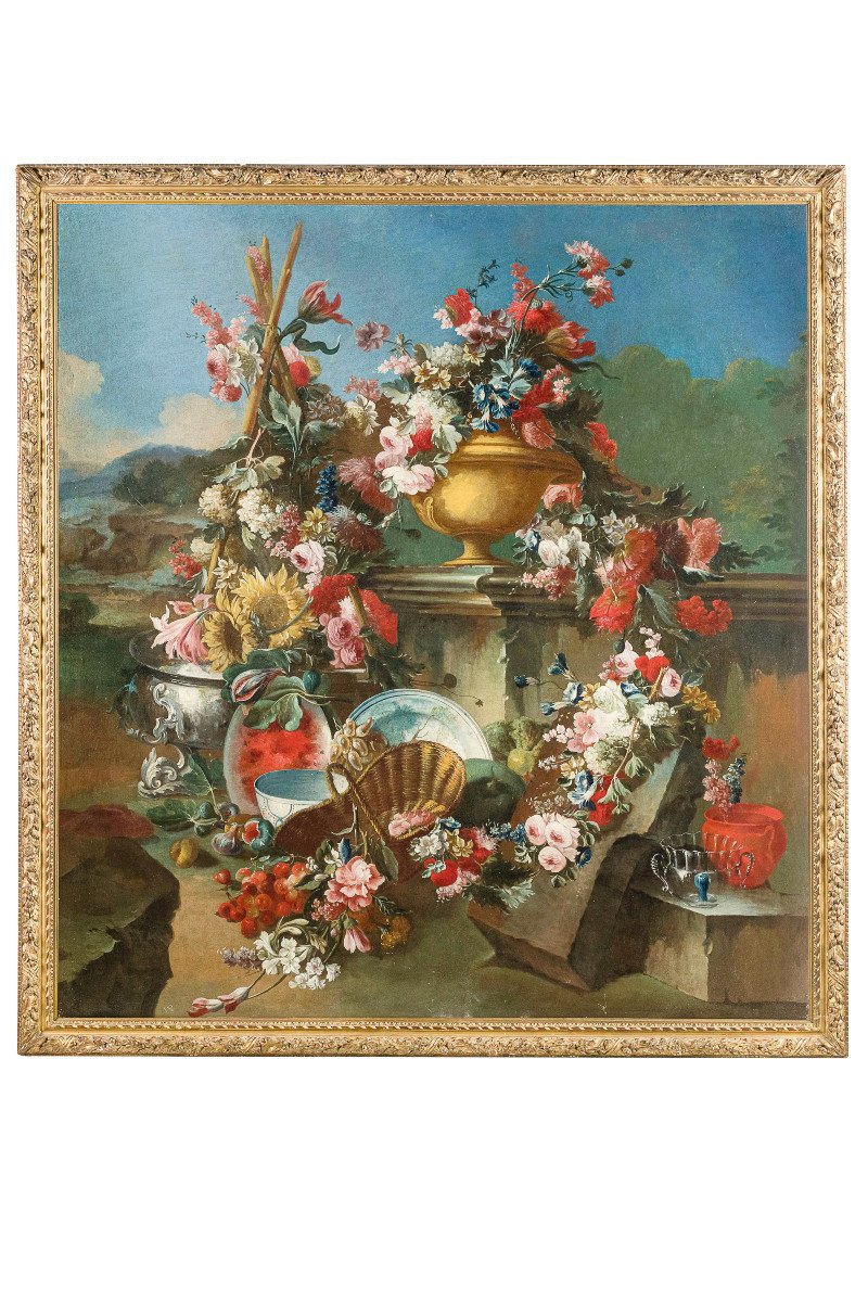 18th Century, Italian Painted With Still Life By Francesco Lavagna-photo-2