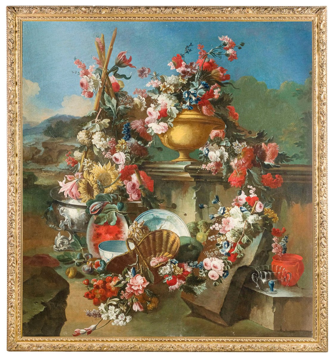 18th Century, Italian Painted With Still Life By Francesco Lavagna