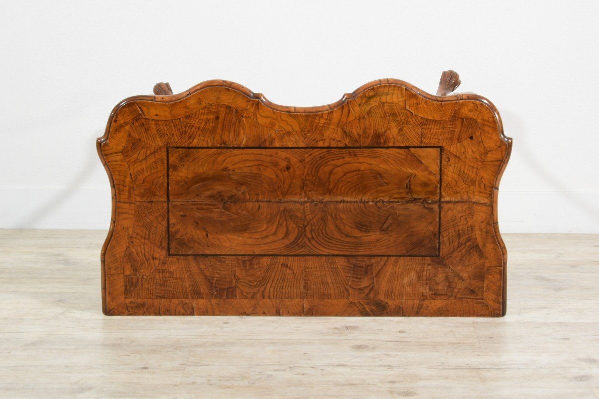 18th Century, Italian Rococo Elm Wood Console Table-photo-5