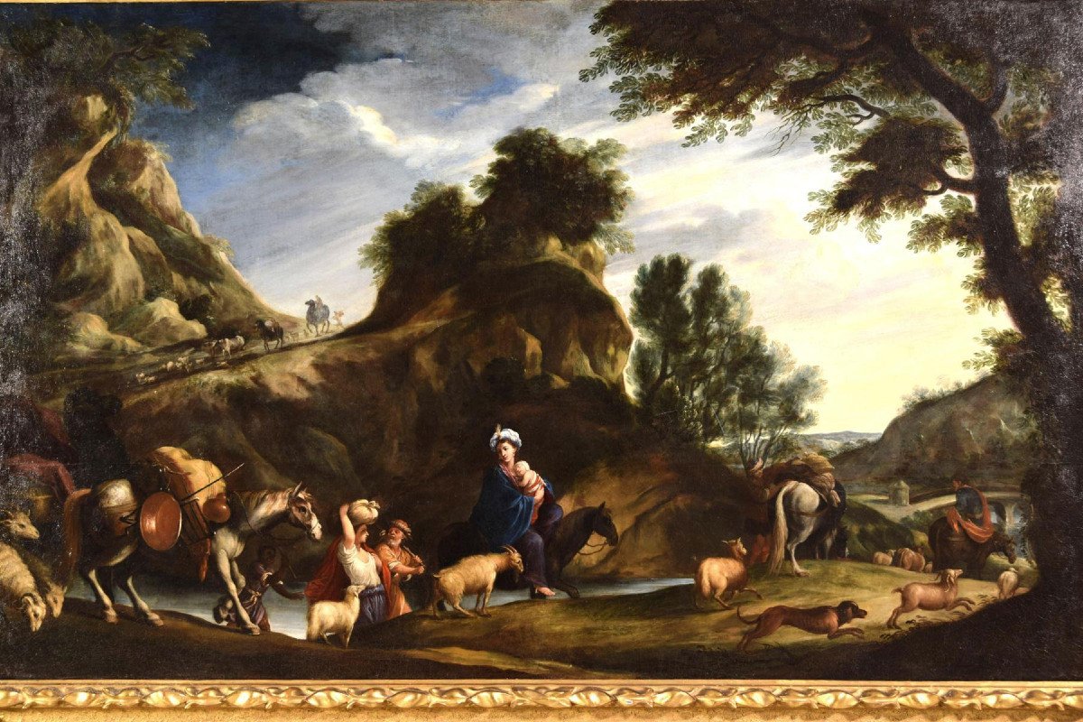 Pier Francesco Cittadini, Jacob And His Family Go To Egypt, 17th Century-photo-6