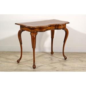 Table Console En Bois d'Orme, Milieu Du XVIIIe Siècle, Nord De l'Italie, époque Barocchetto