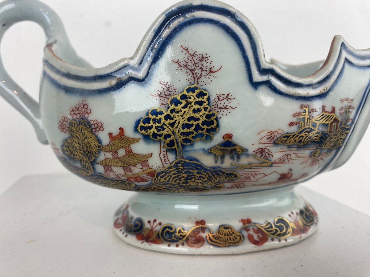 Saucière Porcelaine De Chine 18eme.-photo-2