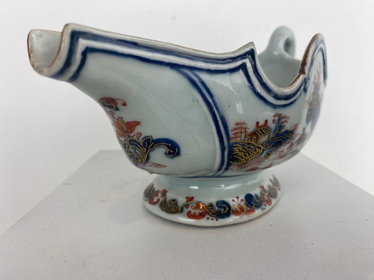 Saucière Porcelaine De Chine 18eme.-photo-3