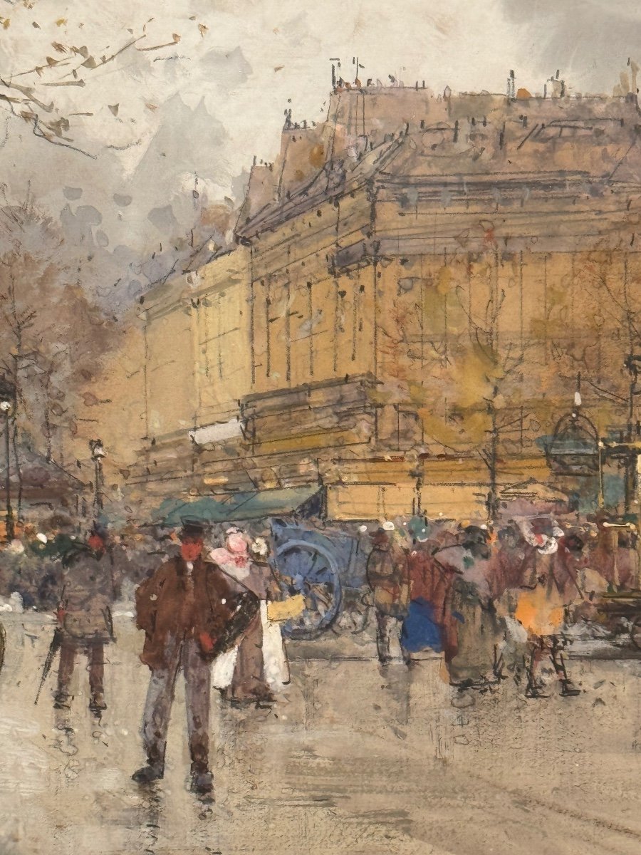 Place de Clichy Par Eugène Galien Laloue.-photo-2