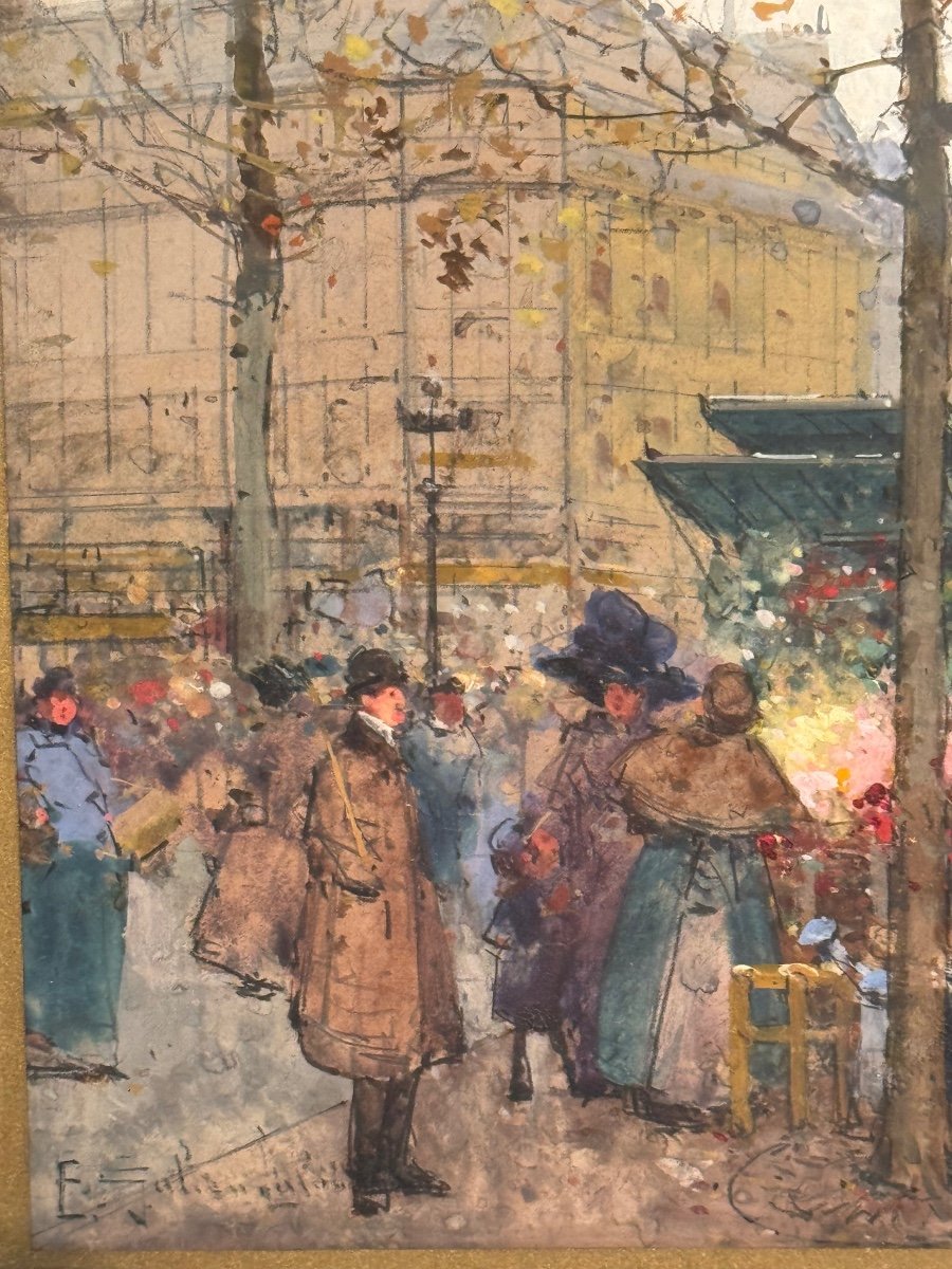 Place de Clichy Par Eugène Galien Laloue.-photo-3