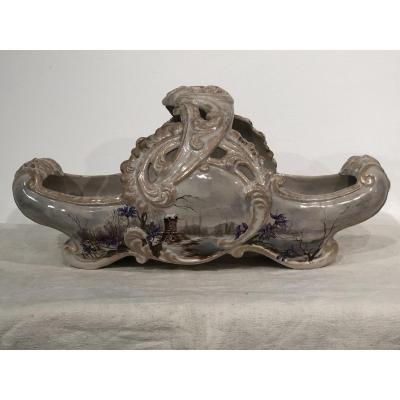 Art Nouveau Earthenware Planter émile Galle