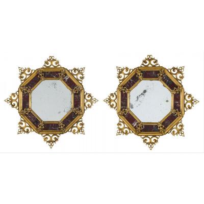 Pair Of Italian Gilt Bronze Frames