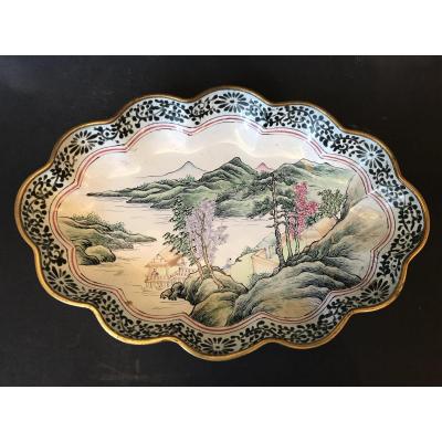 Small Chinese Enameled Dish, 19th Century