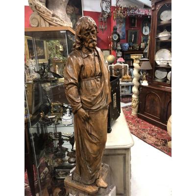 Christ Carved In Linden Wood