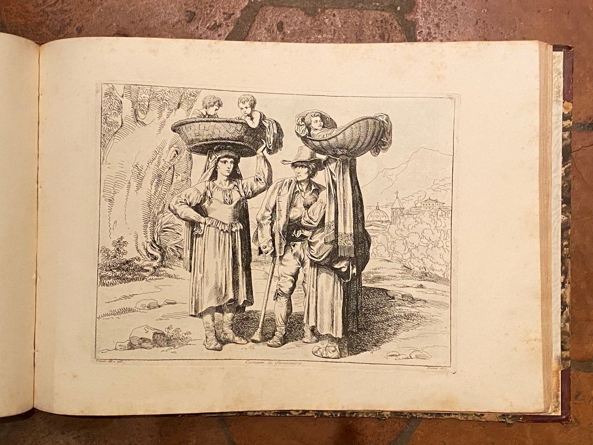 Important Livre De Cinquante Gravures De Bartolomeo Pinelli Italie Rome XIXeme 1823.-photo-6