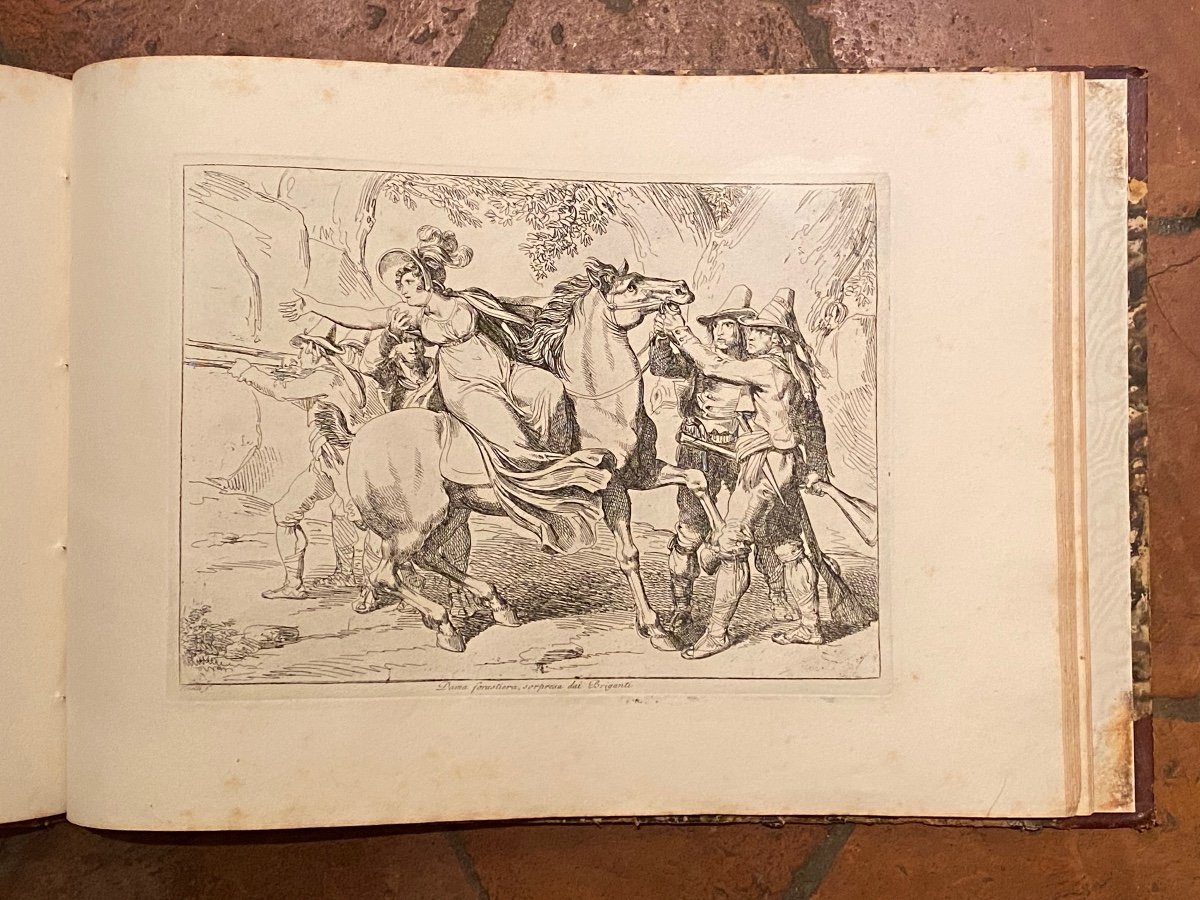 Important Livre De Cinquante Gravures De Bartolomeo Pinelli Italie Rome XIXeme 1823.-photo-8