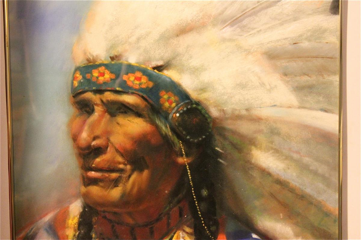Grand Pastel de Léa Chapon : " l' Apache "-photo-3