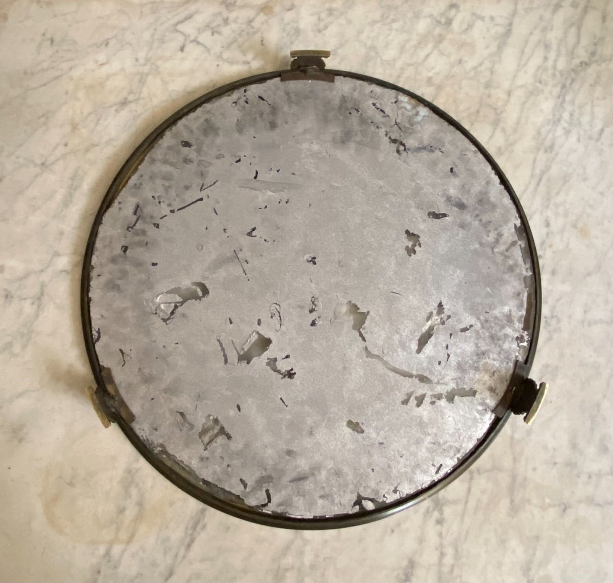 Important Especially Table Forming Tray In Patinated Bronze Beginning XIXth 1st Empire Period.-photo-7