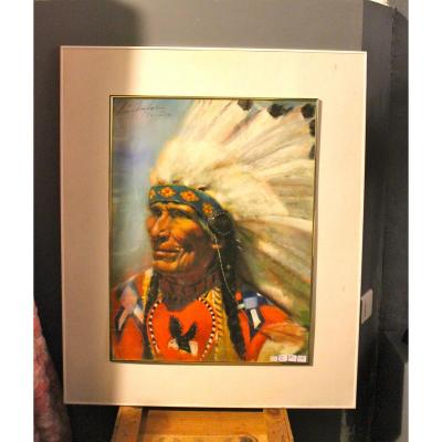 Grand Pastel Léa Chapon, "the Apache"