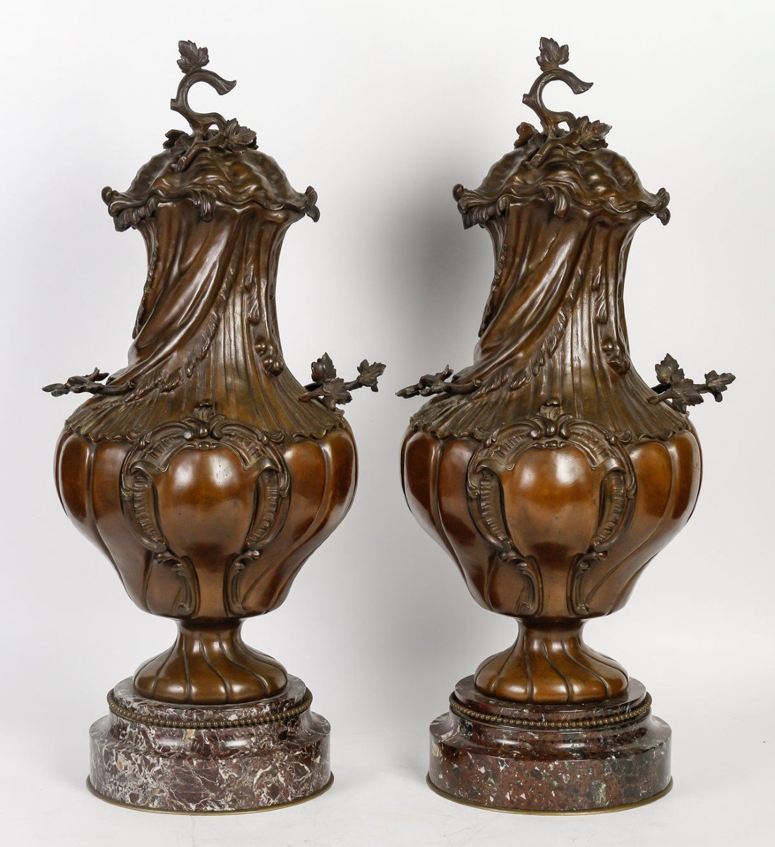 Pair Of Louis XV Bronze Cassolettes