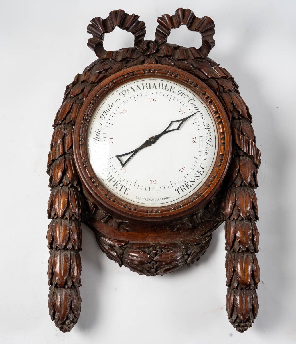 Paire De Cartel Barometre/ Horloge-photo-4