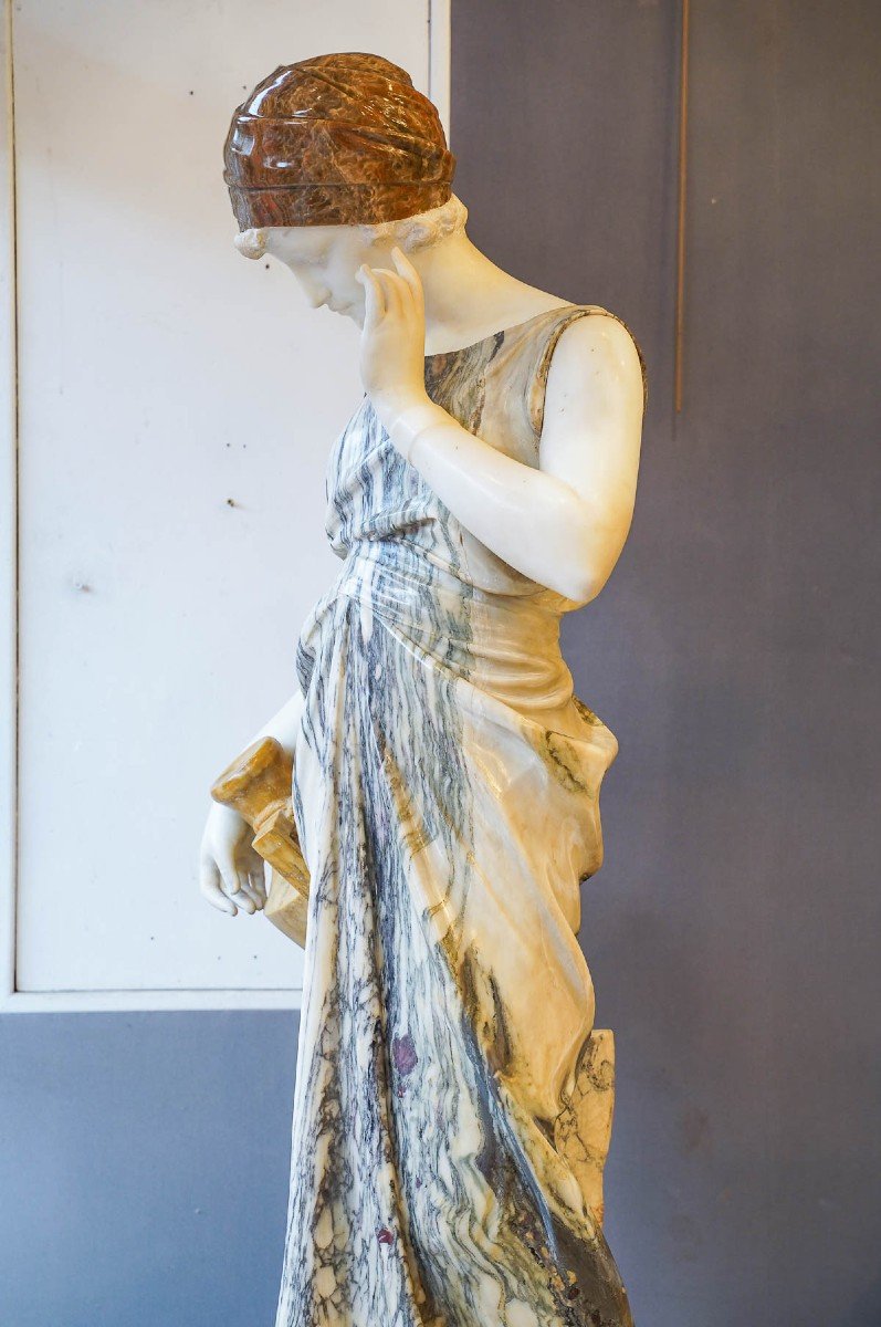 Very Important Orientalist Marble Sculpture-photo-3